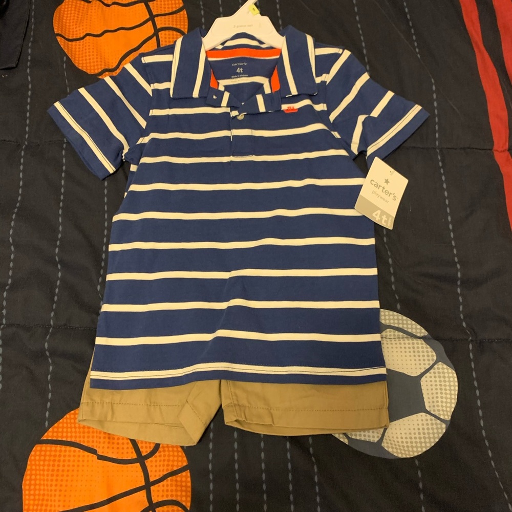 Brand New W/Tags - Boy’s Carter’s Polo & Khaki Set